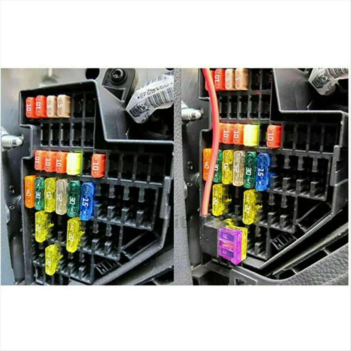 A50U 300pcs Car Blade Fuse Assortment Kit Auto Truck Automotive Medium Small Fuse Mixed Motorcycle Circuit Fuse with Box