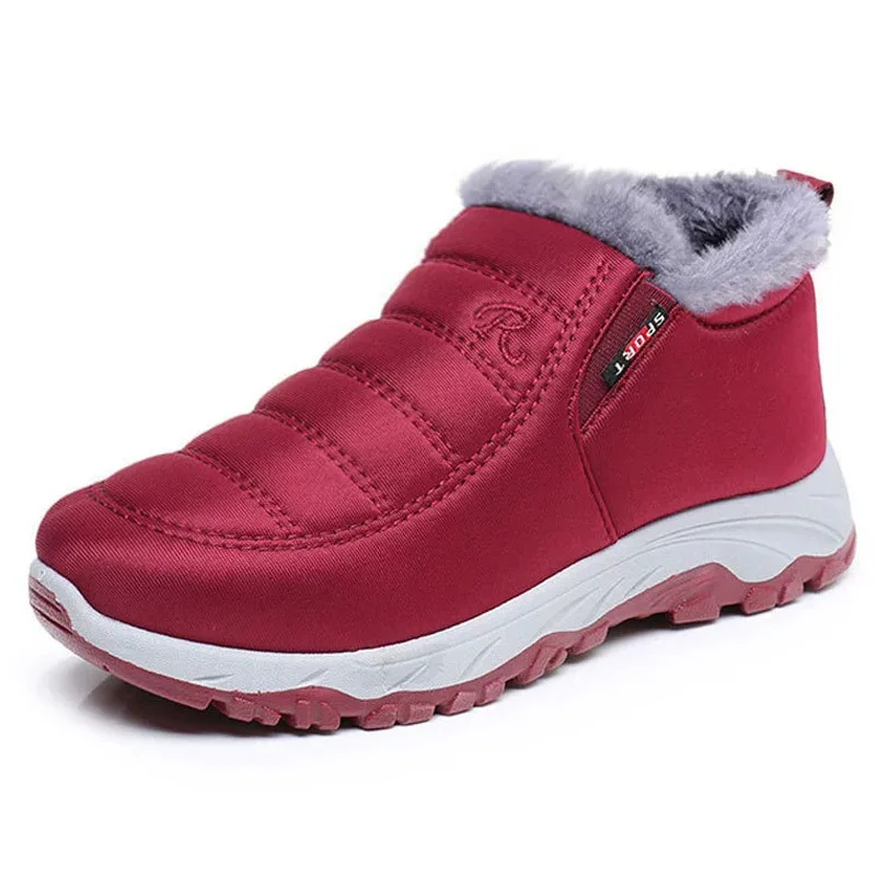 Schneestiefel für Damen und Herren, modische Baumwollstiefel für 2026, verdickt und warm. Bequeme Baumwollstiefel mit dicker Sohle – Detail 4