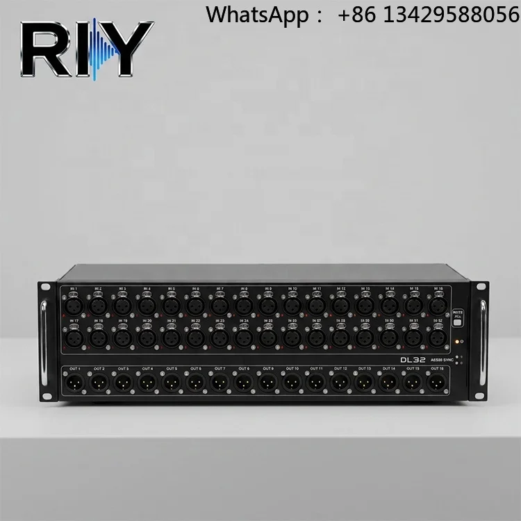 DL32 Rackmount Digital Audio Mixer 32-In 16-Out Professional Stage Interface Box