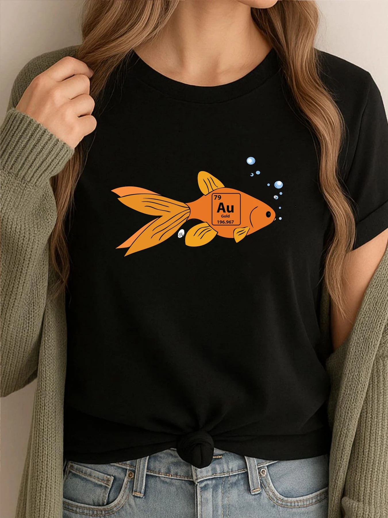 

Gold Fish Designer T Shirt Mens T Shirt Printed Tees Mens Luxury Designer Couples Cotton Comfortable T Shirt
