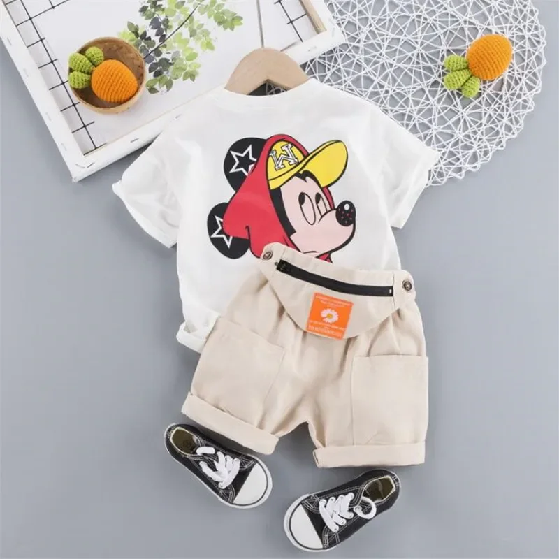 Hot Sale Children Clothes Suit Summer Kids Boys Cartoon T Shirt Shorts 2Pcs/Set Kids Infant Fashion Clothes Toddler Sportswear