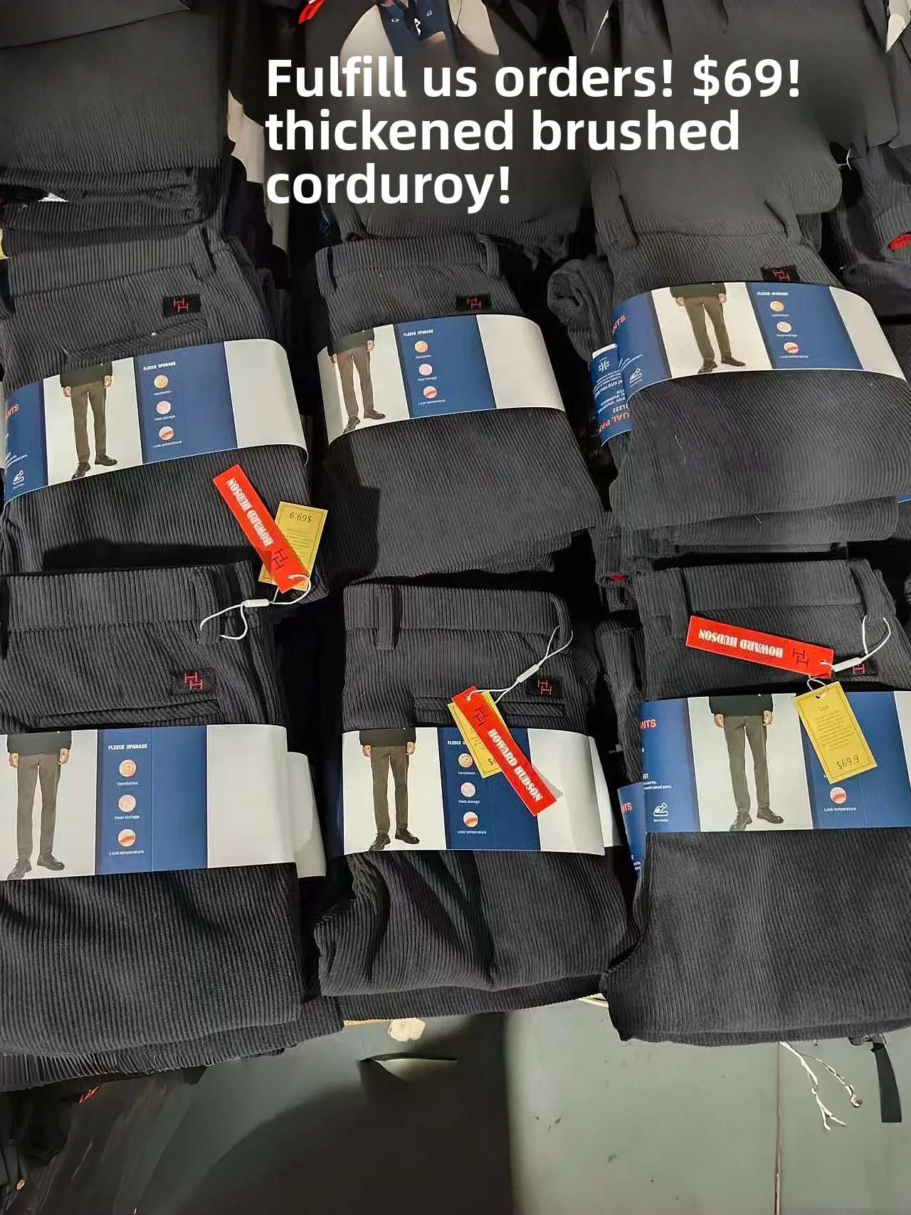 

Ретро американские вельветовые брюки с прямыми штанинами на подкладке Thiened Fce для мужчин, теплая модная осенне-зимняя одежда