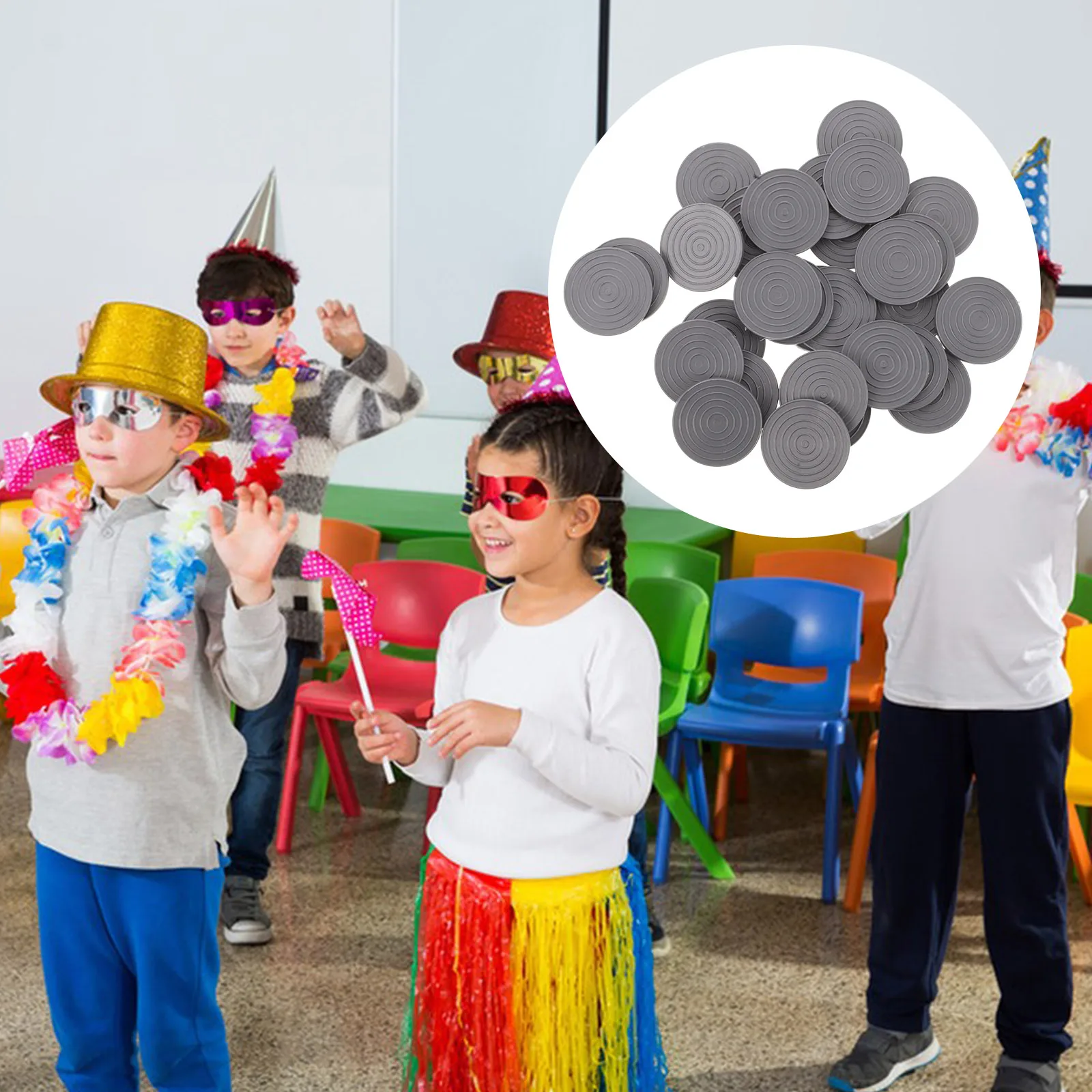 

30pcs Prop Plastic Trick Coins For Shows Stage Performances Professional Tricks Accessories Coin Reusable