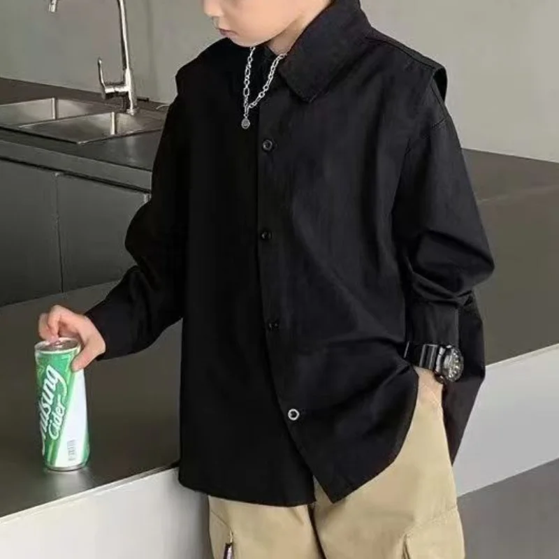 2025 Stylish Spring Autumn Shirts Outwear Sunscreen Beach Children's Clothing Boys Baby's Kids Blouse Coat Jacket Outwear Cotton