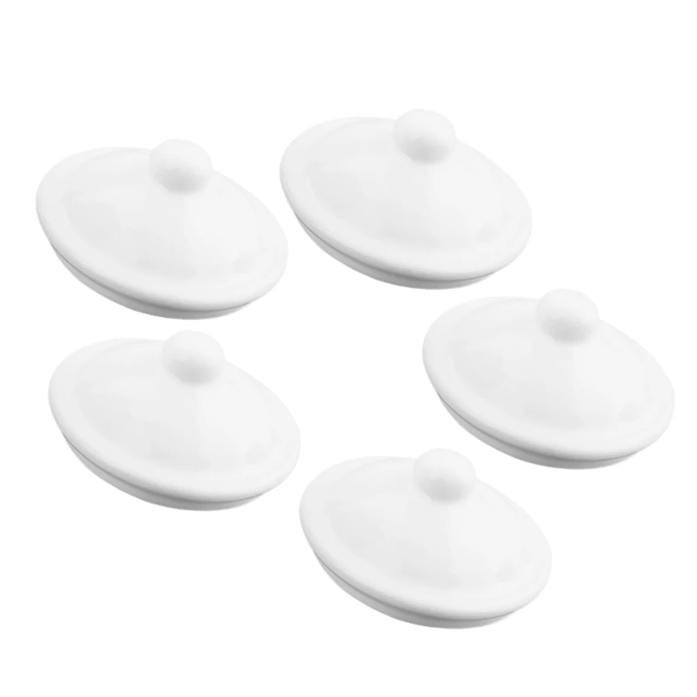 

5pcs Enamel Cup Lids Universal Fit Various Cups Mugs Teacups Water Bottle Lid Replacement Round Mug Covers Coffee Lids Drinking