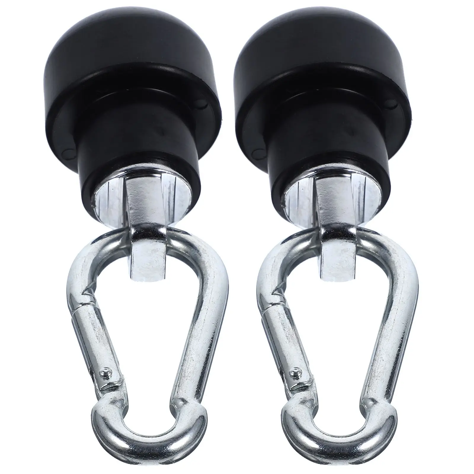 

2 Sets Steel Wire Rope End Terminals Snap Hook Adapter Lock Adapter With Pulley Attachments For Cable Machine Accessories
