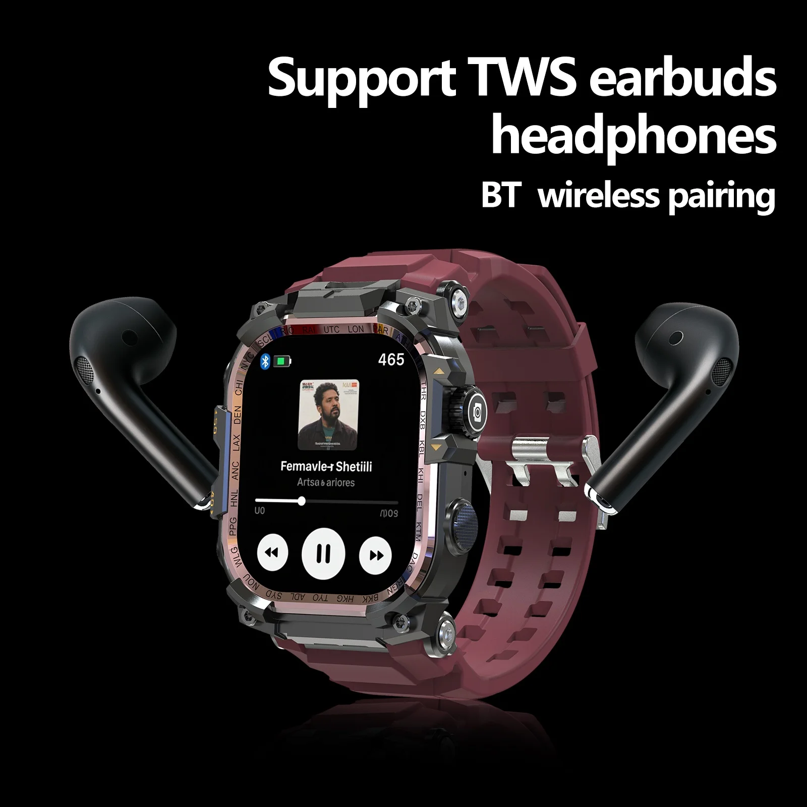 

Q888 Smartwatch Smart Watch 2.06'' 256GB Storage Heart Rate Monitor Pluggable SIM Card 4G 500W Camera with wifi GPS Waterpoof