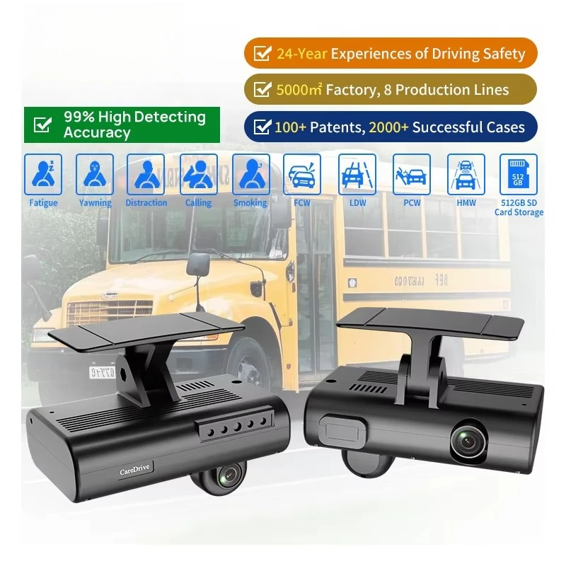 

CareDrive 4G GPS WIFI 512GB Recording DSM & ADAS Function Dash Camera AI Dashcam For Large Vehicle And Car