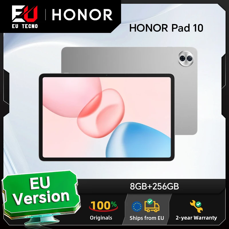 HONOR Pad 10, Tablette version européenne, écran 12,1 pouces 120 Hz 2,5K, Qualcomm Snapdragon 7 Gen 3, batterie 10100 mAh, appareil photo 8 MP