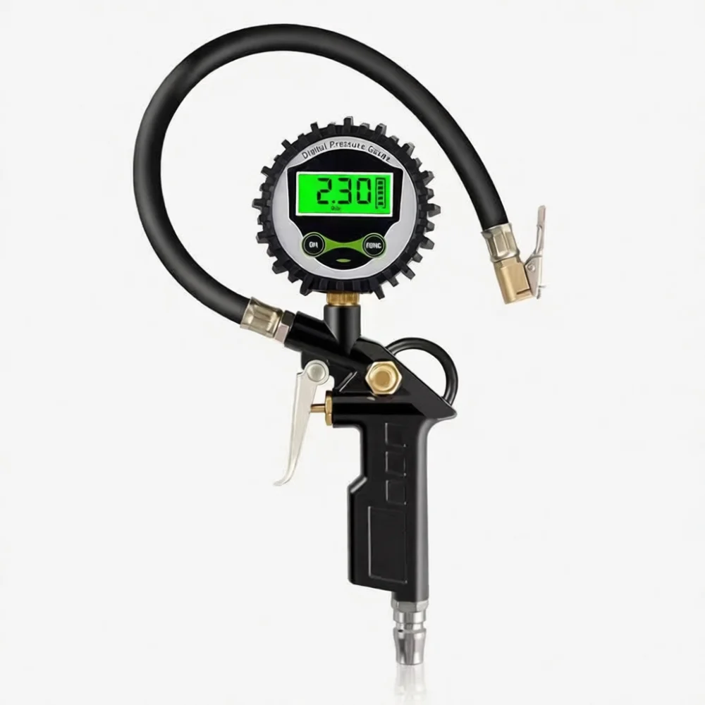 Digital Tire Inflator Gauge Industrial Air Pressure Checker Mechanical Tyre Monitor Accurate Automotive Repair Measurement Tool