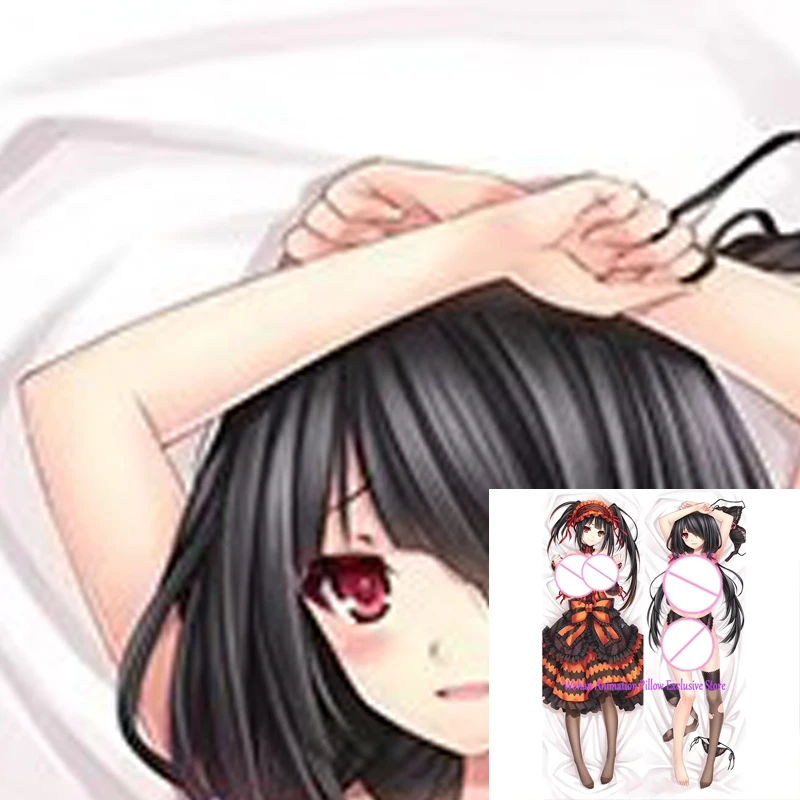 

Anime Pillow Cover Dakimakura Tokisaki Kurumi Double-Sided Print Life-Size Body Pillows Adult Case Bedding Gifts