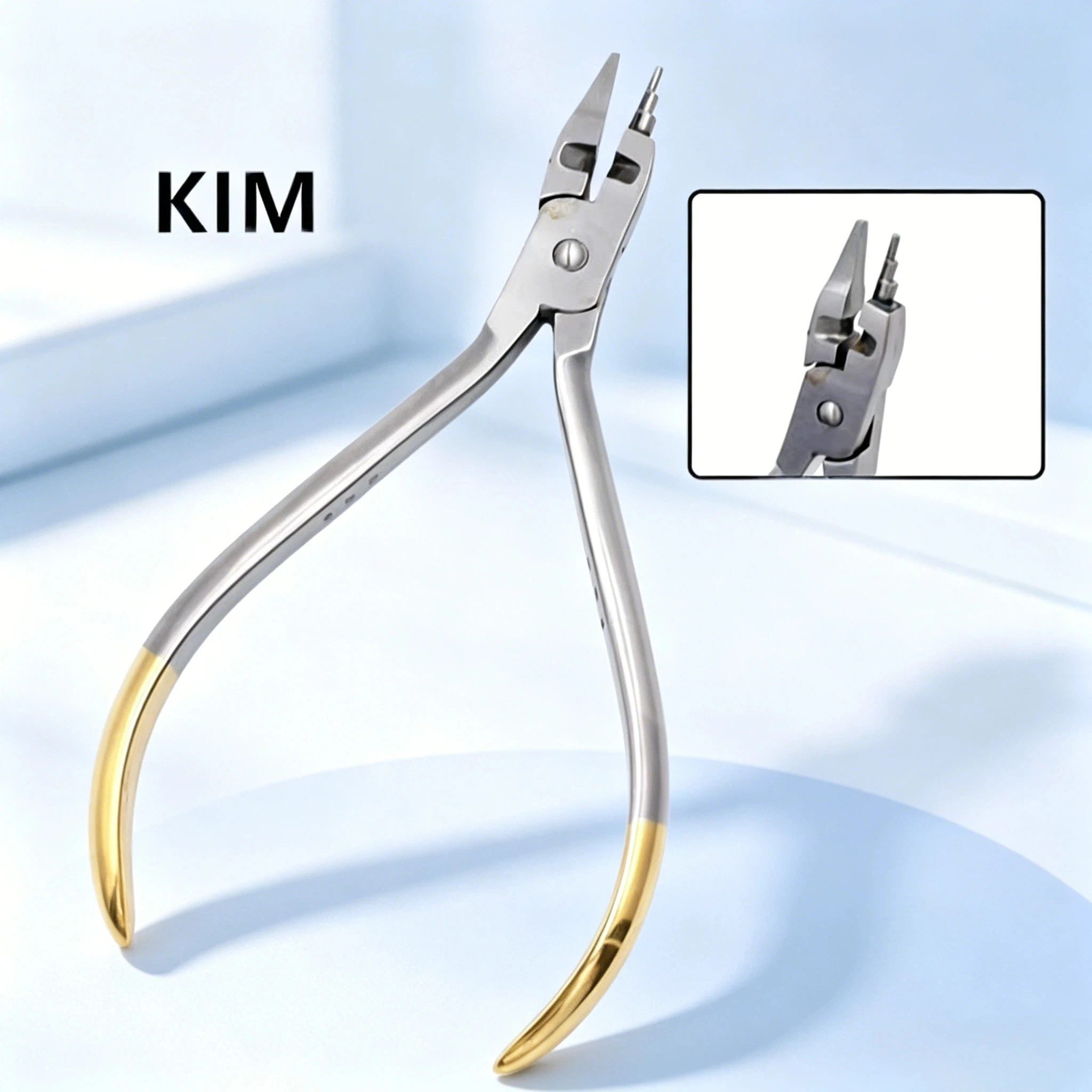 

Dental KIM Combination Pliers with Cutting Trapezoidal Tip Arch Wire Bending Forming Pliers Dentist Orthodontic Forceps Tool