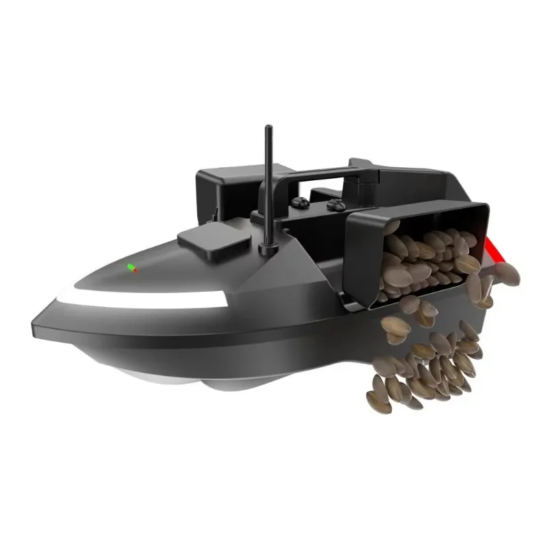 With LED Light V020 GPS Fishing Bait Boat Dual Powerful Motor 500M Remote Control Boat 2KG Loading Automatic Cruise RC Toy Gifts