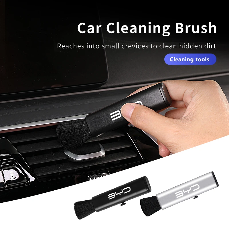 

Car Cleaning Brush Air Vent Detailing Dust Remova Accessories For BYD Tang F3 E6 Atto Yuan Plus Song Max F0 G3 I3 Ea1 G6