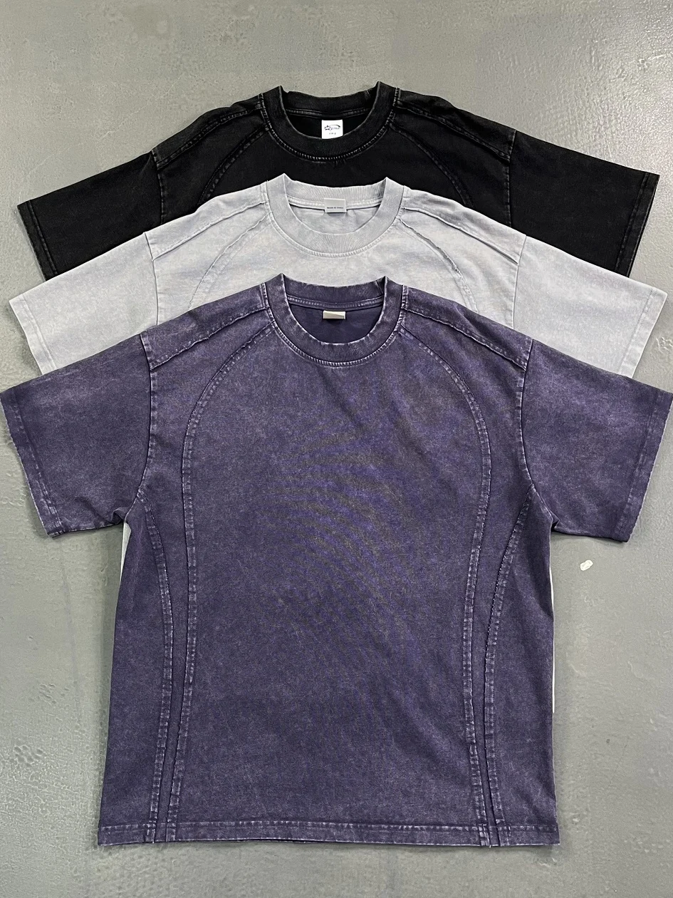 

Artiemaster Vintage Washed Oversize Short Sleeve T-Shirt Casual Loose Fit Cotton round Neck Top for Youth Daily Wear