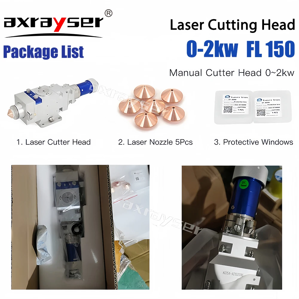 WSX 2KW Laser Original Cutting Head Manual KC15A FL150 CL100 Power for Fiber Metals Cutting Machine CNC Powerful Parts