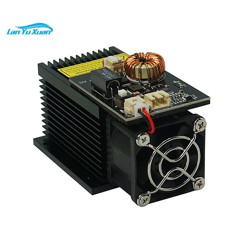 

Powerful 450nm 15W 15000MW desktop diode blue laser module DIY laser head for CNC laser cutter printer