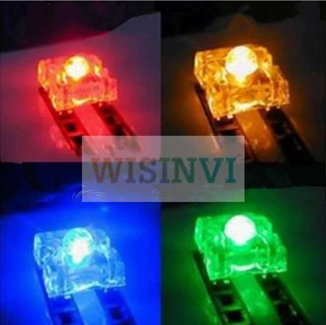 50pcs F5 5mm Piranha LED White RED Bule Green Yellow Amber Clear LED Diode Light Emitting Diodes 4-pins DIP LED