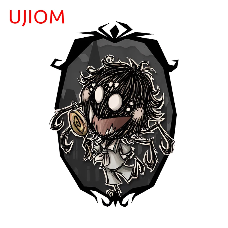 UJIOM 13cm Cartoon Don't Starve Webber Wendy Wall Stickers Creativite Baby Nursery Room Decal Amusing Wallpaper Home Decor Mural