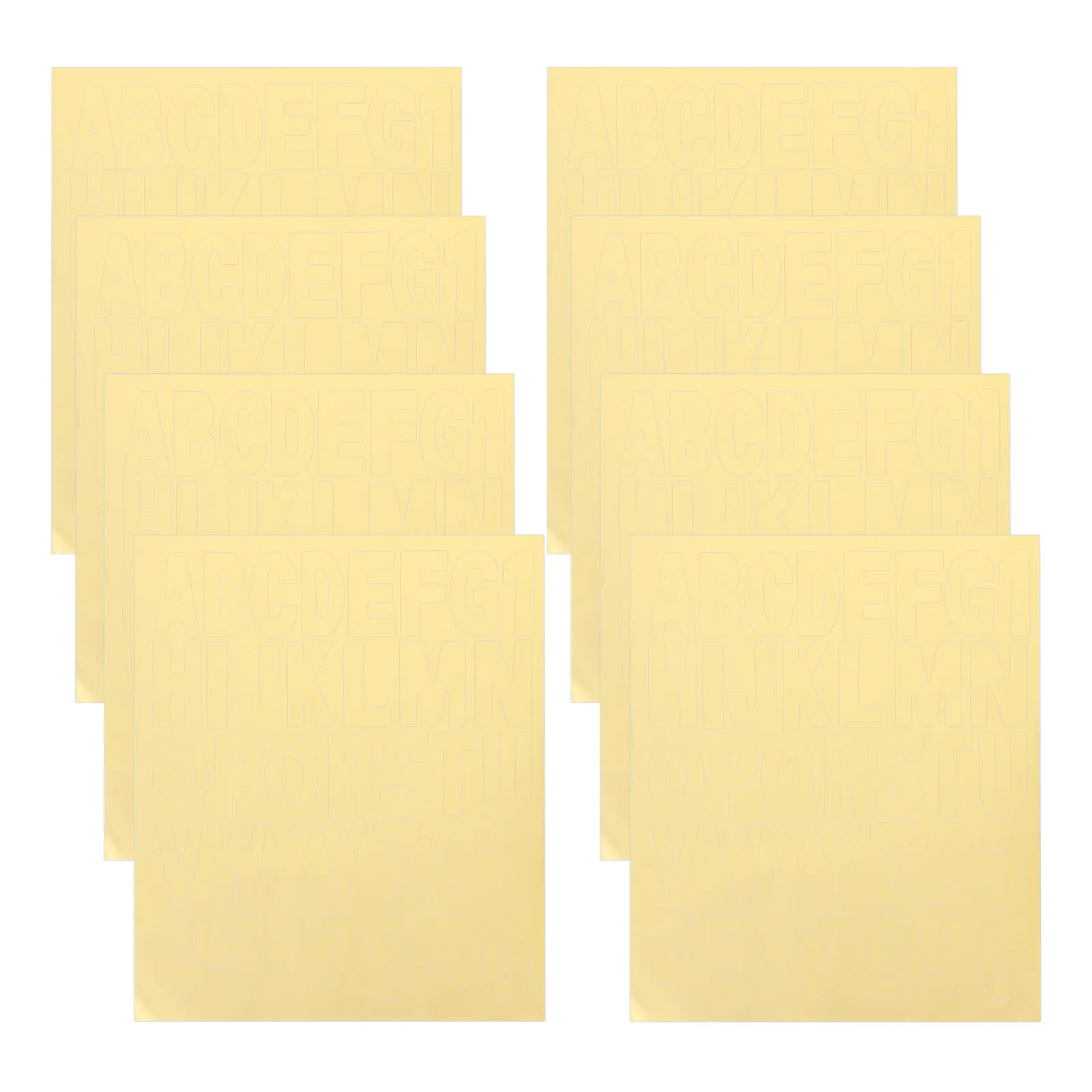 

8Pcs Decorative Letter Stickers Vinyl Number Decals for Bulletin Board Classroom Home Decor Mailbox Signs Folder Labels