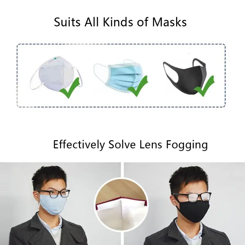 50 Pcs Disposable Face Mask Nose Bridge Strip for Prevents Glasses from Fogging DropShipping