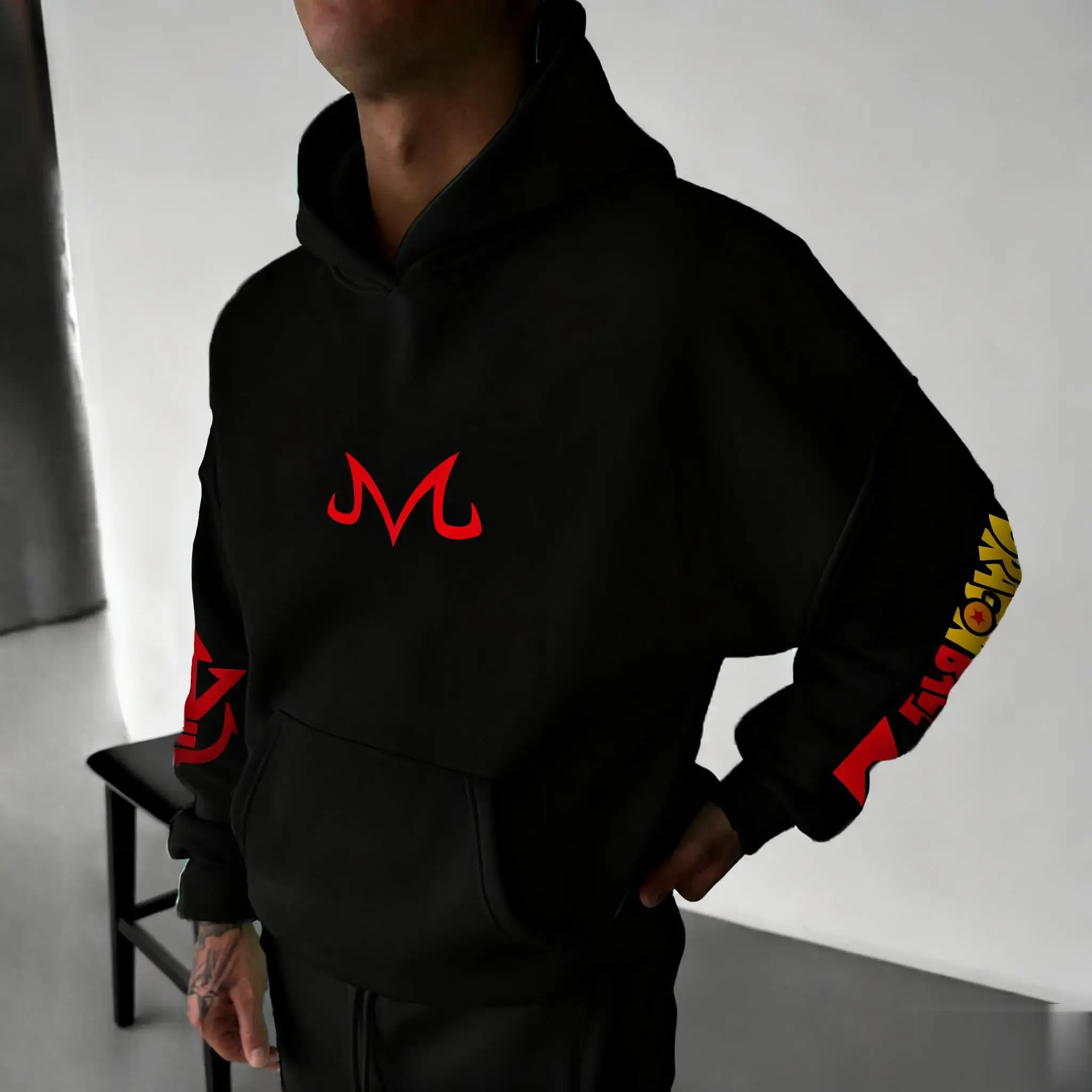 Felpa con cappuccio anime oversize Dragon Ball Goku uomo donna giacca casual allentata streetwear pullover felpa autunno inverno moda top