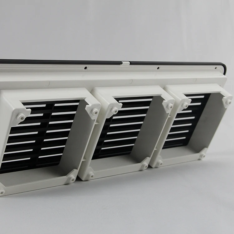 

China Factory Sale White or Black RV Air Vent Blind with Rear Base and Screws and Fan Caravan Motorhome Air Vent
