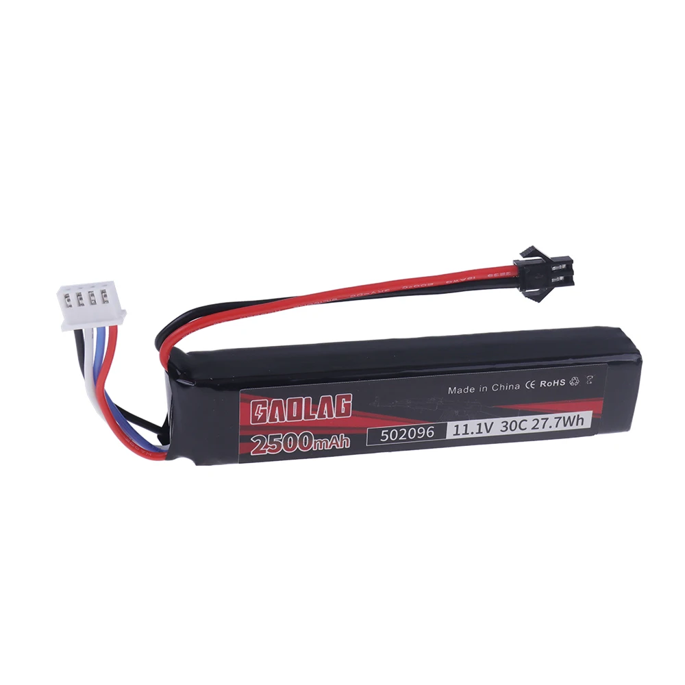 For Airsoft Gun 11.1V 3S 2500mAh 30C for Water Guns Airsoft BB Air Pistol Electric Toys 3S Batteries Deans T/Tamiya/xt60/sm/xt30