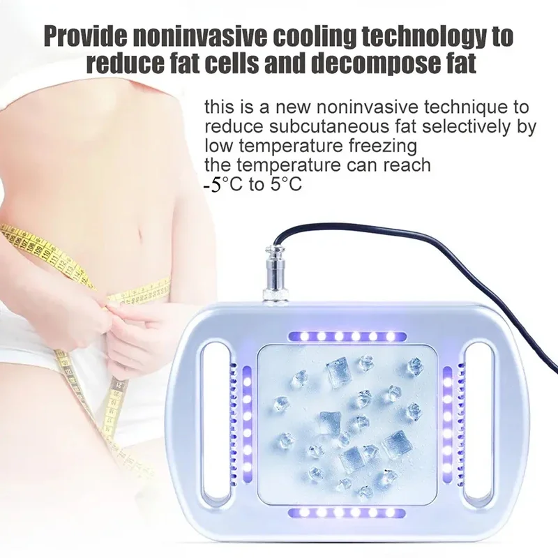 Fat Lose Freezing Machine Cryolipolysis Instrument -5℃ Cold Compress Belly Body Slimming Fat Remover Cryotherapy Anti-Cellulite