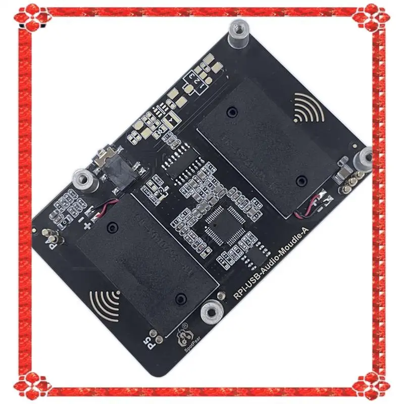 

24-часовая доставка USB-модуль аудио звуковой карты HAT для Raspberry Pi 5 с разъемом для наушников, зуммер, динамик для Rpi 5, замена Acce