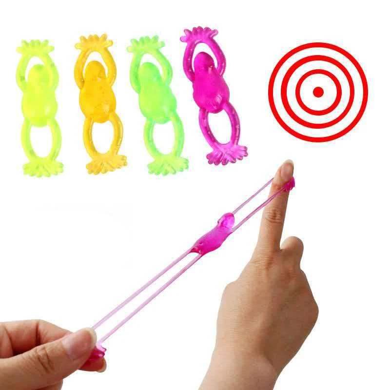 

10 шт., новинка, забавные рогатки для пальцев, игрушки-лягушки, маленькие гаджеты, детские чулки, сувениры для дня рождения, подарки, карнавальные призы