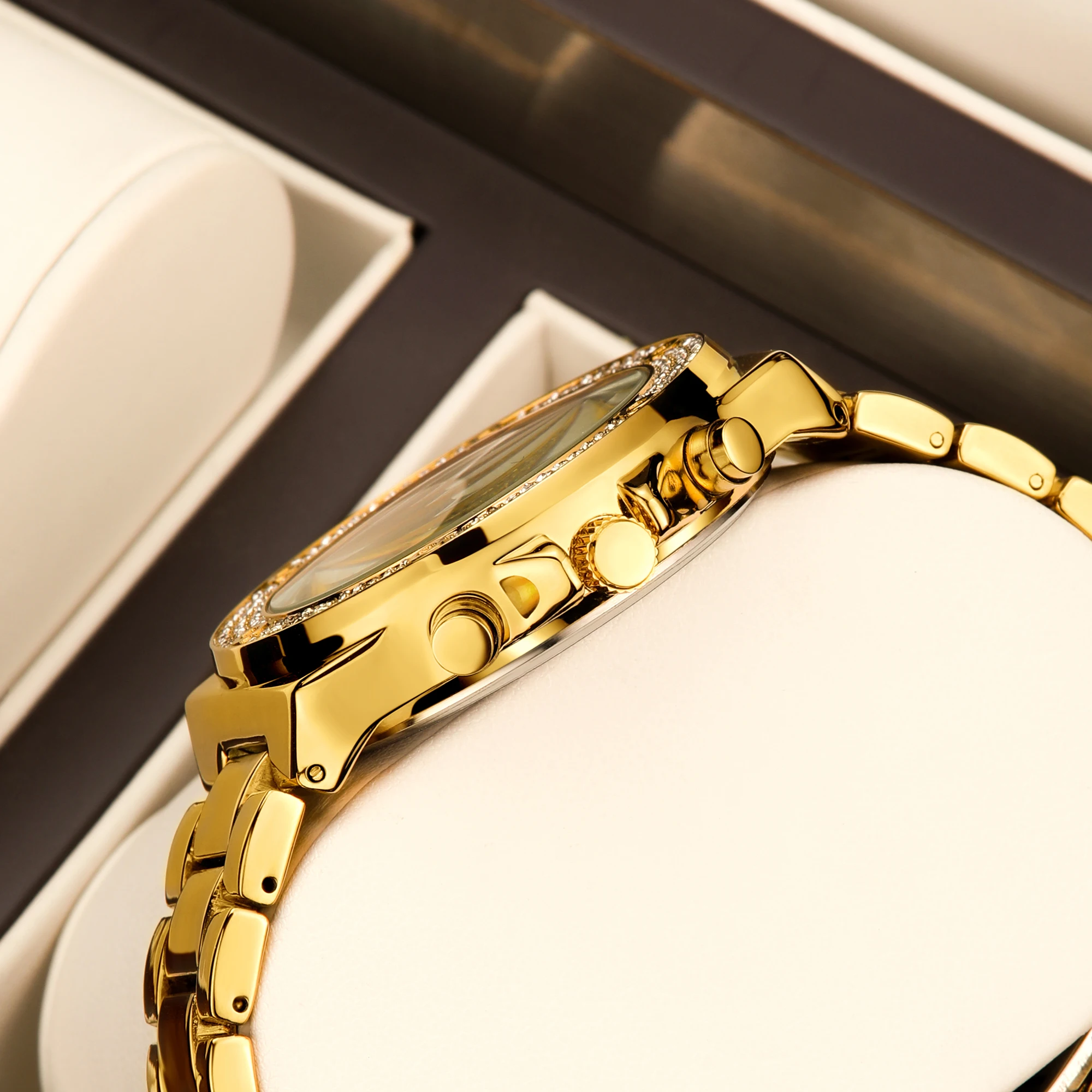 YaLaLuSi Luksusowy Srebrny Zeg – Luxury Watch Gold And Black recenzja i cena