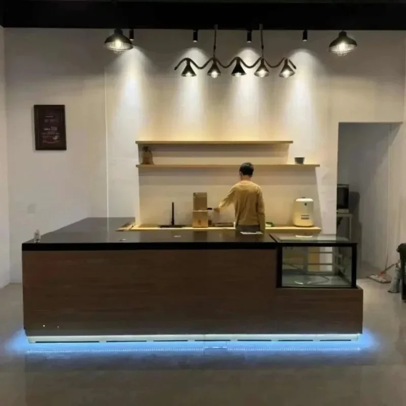 

Coffee Shop Reception Desks Checkout Page Bakery Bar Cake Dessert Shop Front Desk Hotel Reception Counter Custom Furniture