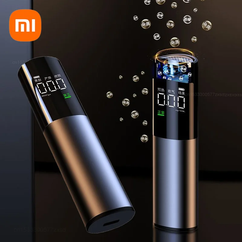 

Xiaomi Automatic Alcohol Tester Professional Breath Tester LED Display Portable Breathalyzer Rechargeable Breath Alcohol Test