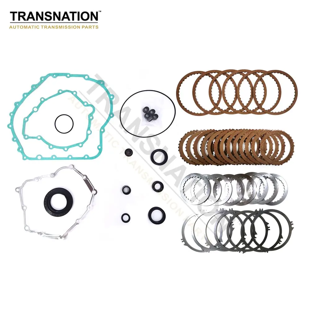 Transnation 01J 01T Auto Transmission Rebuild Kit Overhaul Seals Gaskets Rings With Clutch Plate Fit For AUDI VW 2001-UP