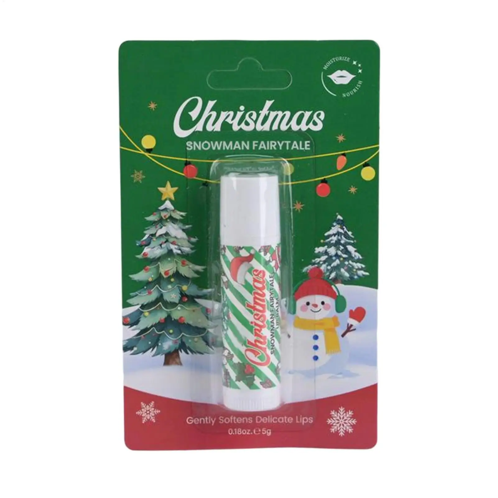 Holiday Lip Balm Christmas Nourishing Party Favors Autumn Winter Lip Moisturizer for Wife Girlfriend Home Office Daily Commute