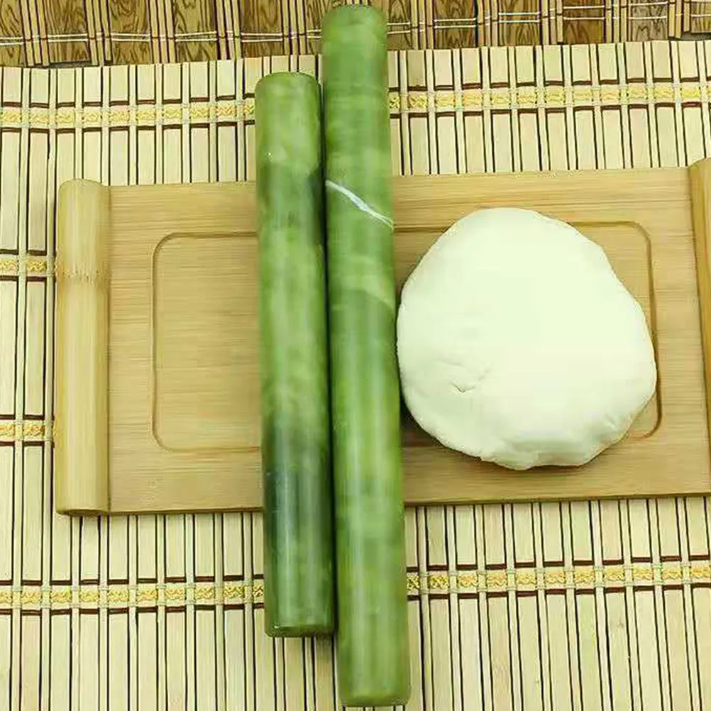 

Jade Rolling Pin Smooth Surface Ergonomic Handle Marble Material Dough Fondant Stick Pins Baking Pasta Pastry Wheel Roller