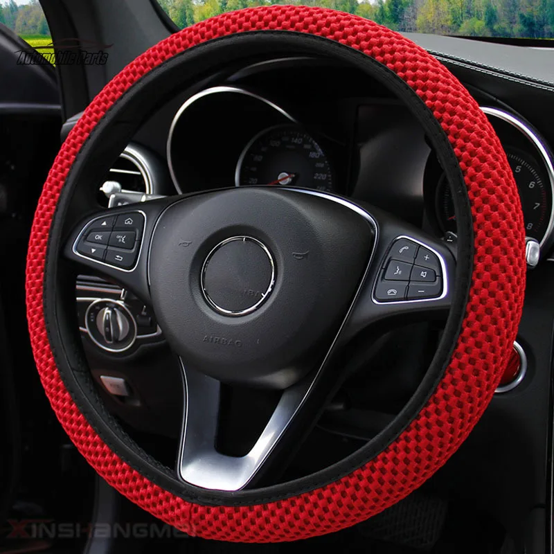 36-38cm Steering Wheel Cover Braid On The Steering Wheel Cover Cubre Volante Auto Car Wheel Cover Car Accessories Summer