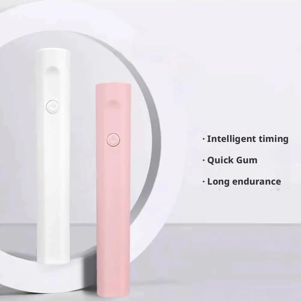 1 ชิ้นมินิแบบพกพาเครื่องเป่าเล็บ UV LED โคมไฟสำหรับเจลแห้งเร็วเล็บมืออาชีพเครื่องทำเล็บมือเล็บ W2X6