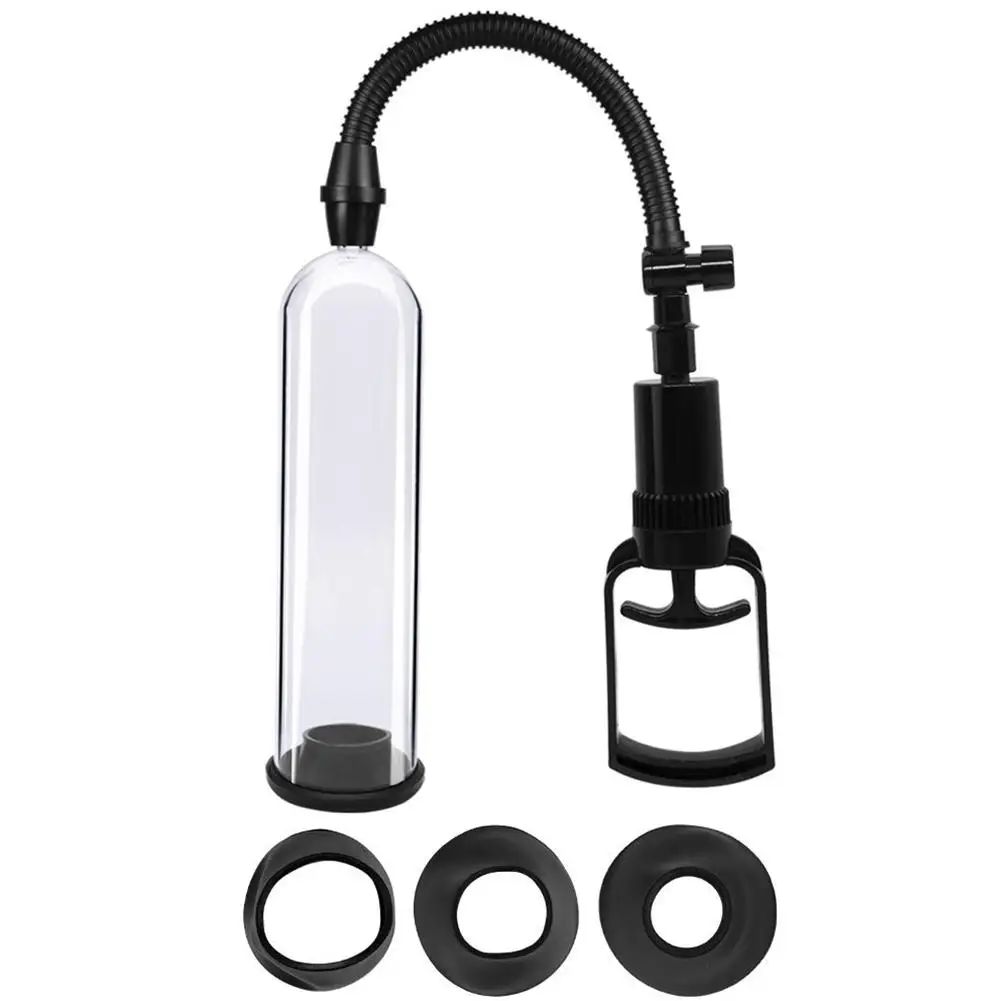 Vacuum Penis Pump Strengthen Manual Penis Enlarger Booster Extender Device With 3 Sizes Suction Sleeves