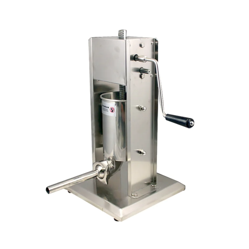 Relleno de salchichas de 3L/5L/7L, máquina de llenado de carne Manual, embutidor de carne comercial, 4 embudo, cocina, fabricante de perritos calientes, herramientas caseras