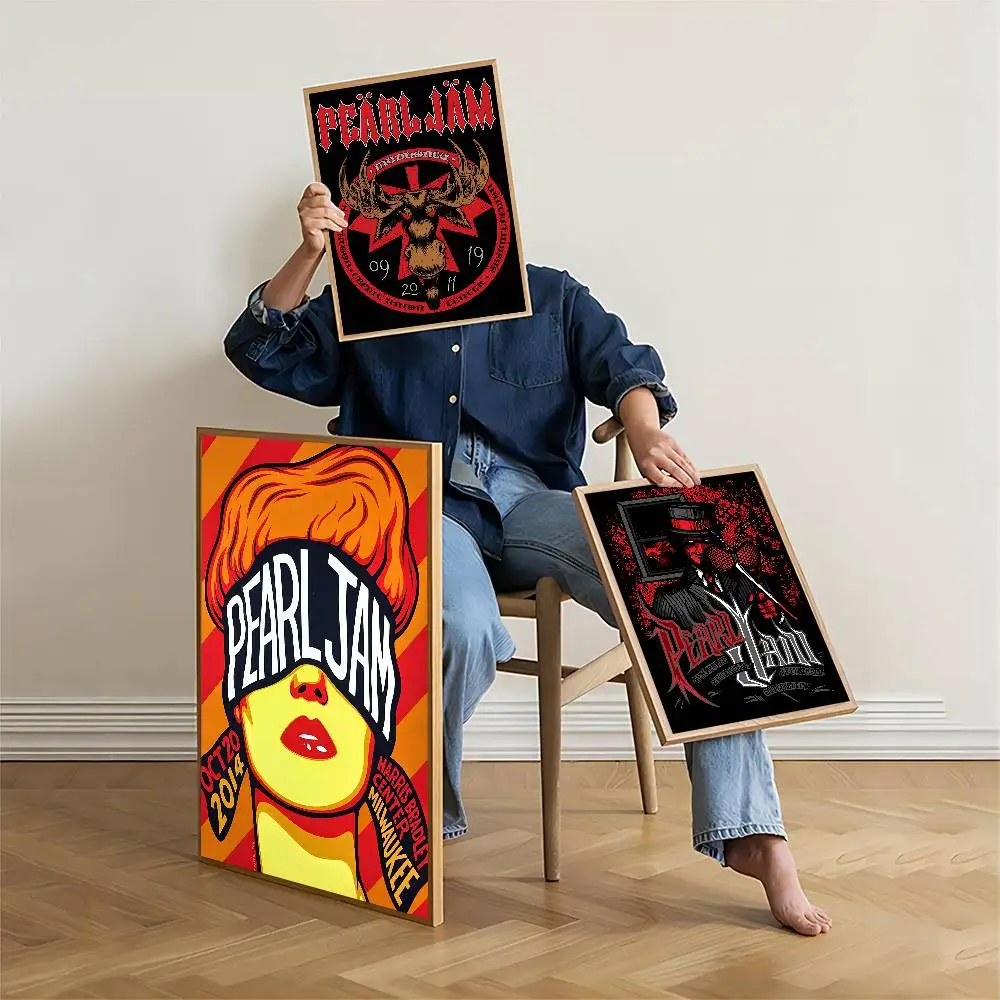 روك باند P-Pearl J-Jam أنيمي الملصقات لزجة HD جودة ملصق جدار الفن اللوحة دراسة جدار ديكور #3