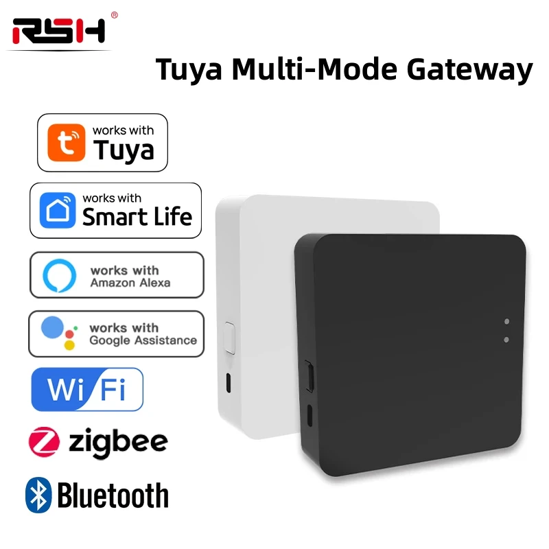 Tuya Smart Gateway Hub Multi-mode Smart Home Bridge WiFi Bluetooth ZigBee 3.0 APP Wireless Remote Control Alexa Google Home