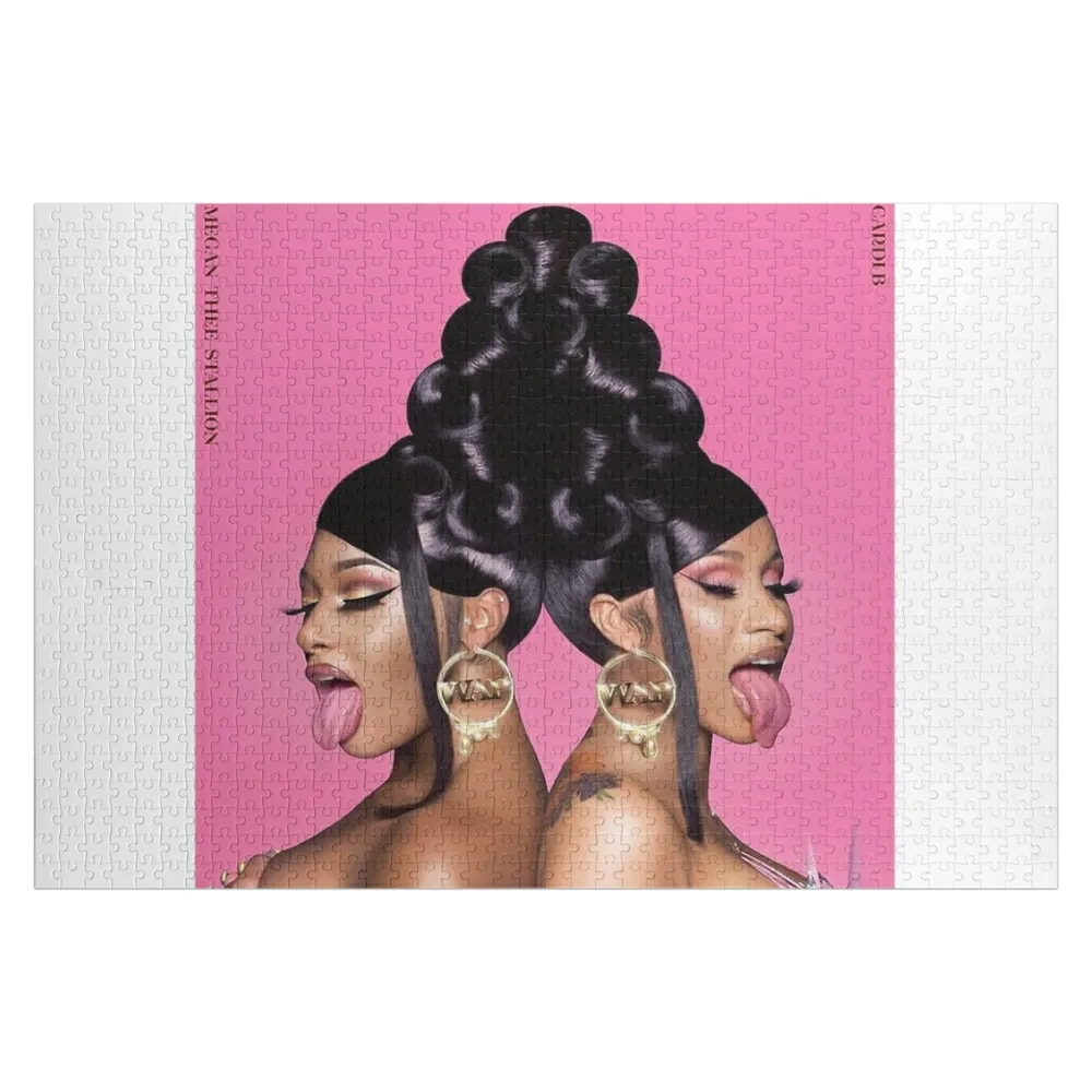 

cardi pink Jigsaw Puzzle Wood Animals Custom Name Wood Wooden Adults Diorama Accessories Puzzle