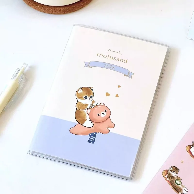 Kawaii 2026 Cat Planner للطلاب - كتاب جدول تصميم ياباني لطيف مقاس A5، مذكرة رائعة ومجلة دراسة هدية