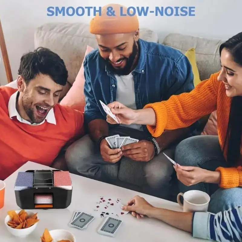 M5TC 2000MHA Large Capacity Card Shuffler Compacts Card Shuffler Professional Card Shuffler for Home Office or Travel