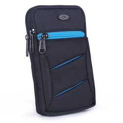 Bolso de hombro cruzado pequeño de nailon para hombre, riñonera Unisex con gancho de alta calidad, funda para teléfono móvil