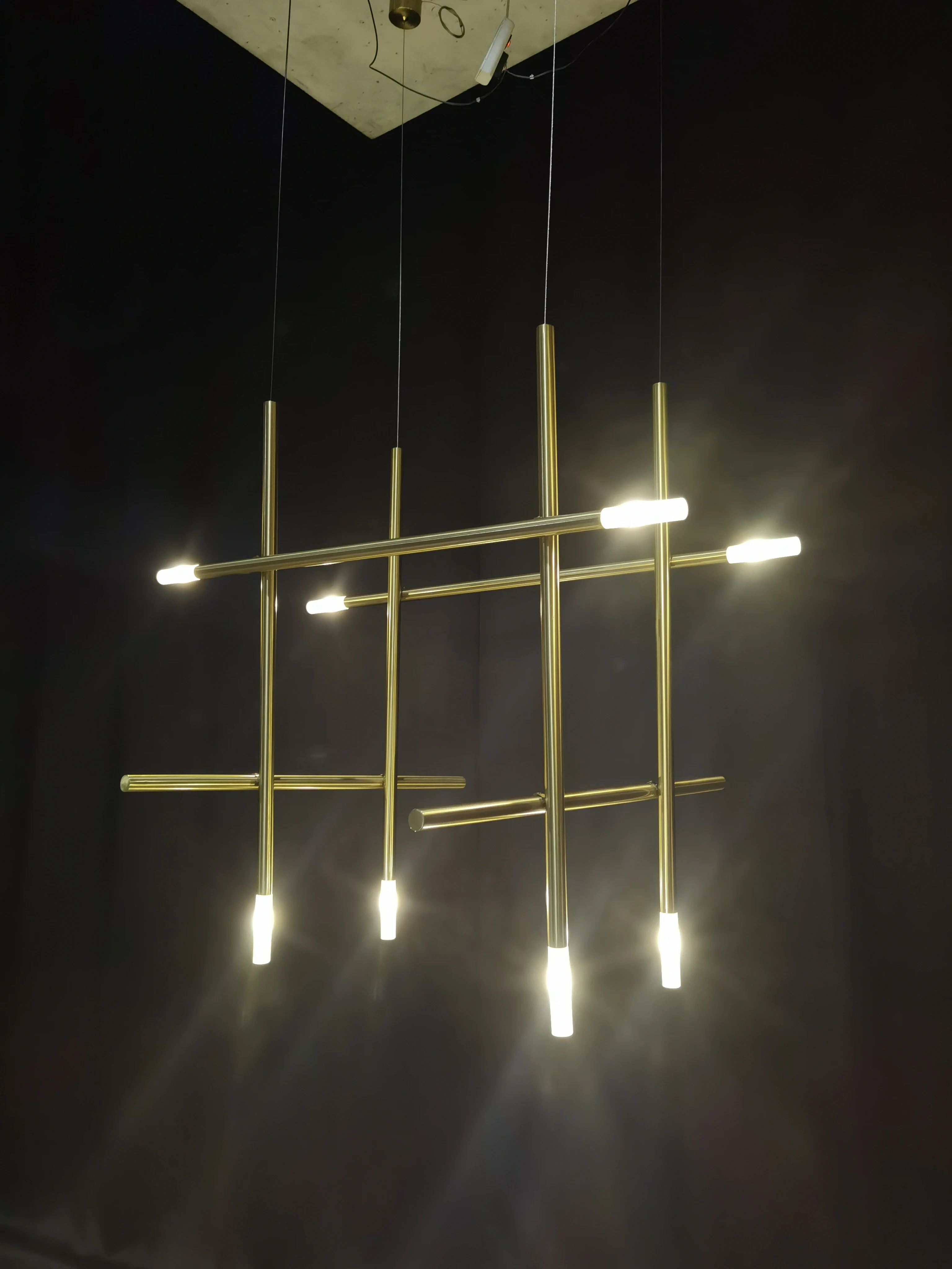 Nordic Stil Moderne Stick Form Gold Moderne Decken Lampe Licht Innen Beleuchtung LED Kreative Kronleuchter