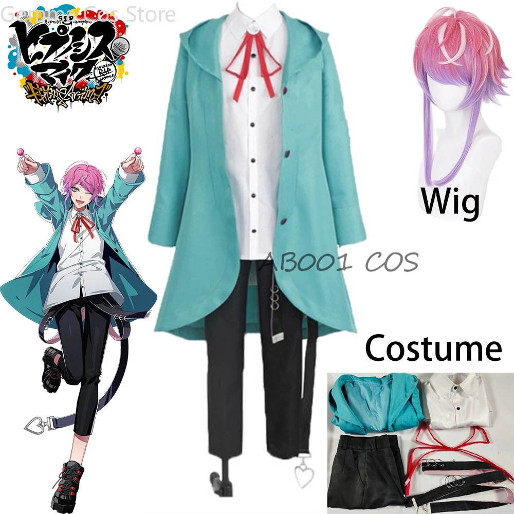 

Amemura Ramuda Division Rap Battle DRB Cosplay Costume Wig Hypnosis Mic MC easy R Fling Posse Cosplay Costume Halloween Cos