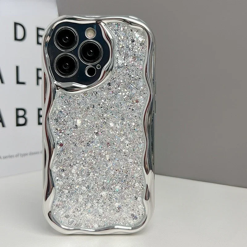 For Honor 200 100 90 GT 80 70 60 SE 50 30 Pro 8X 9X X10 X20 X30 X50 X40 X60 Goddess Casing Fashion Silver Glitter Bling Cover